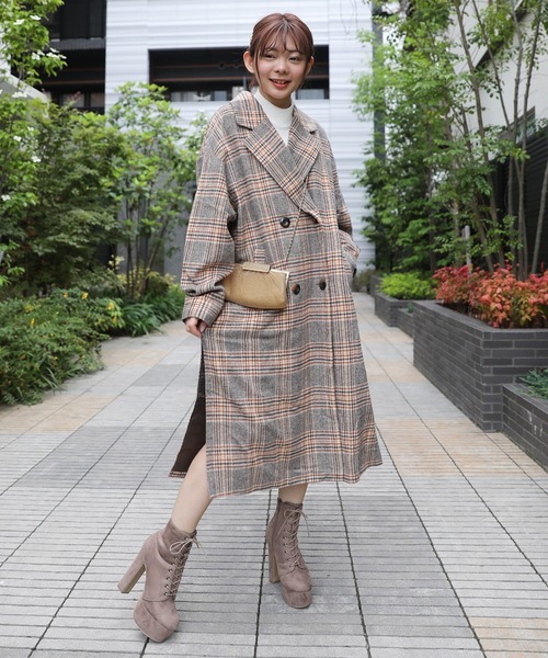 attagirl(アタガール)の「厚底プラットフォームレースアップショートブーツ(ブーツ・レディース・ブラック系その他/ブラック/ベージュ系その他/ダークブラウン・L/S/LL/M)」の10枚目の写真