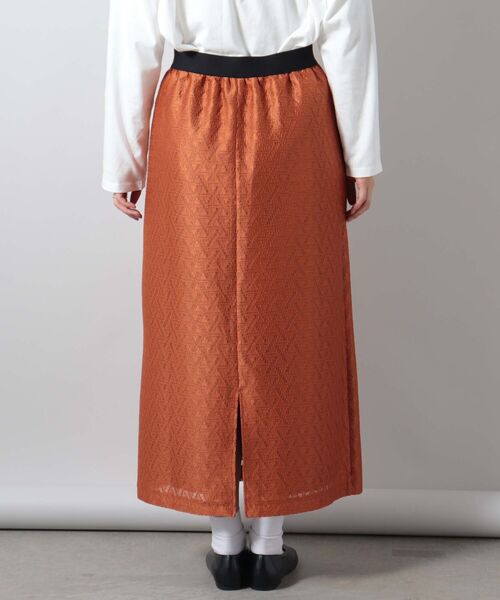 fredy couleur（フレディクルール）の「ジオメトリックレース タイトスカート（スカート・レディース・ネイビー/レンガ・38）」の17枚目の写真