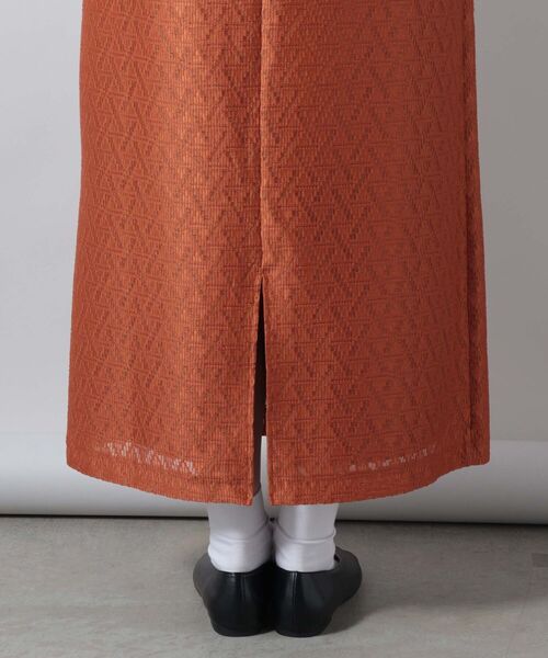 fredy couleur（フレディクルール）の「ジオメトリックレース タイトスカート（スカート・レディース・ネイビー/レンガ・38）」の18枚目の写真