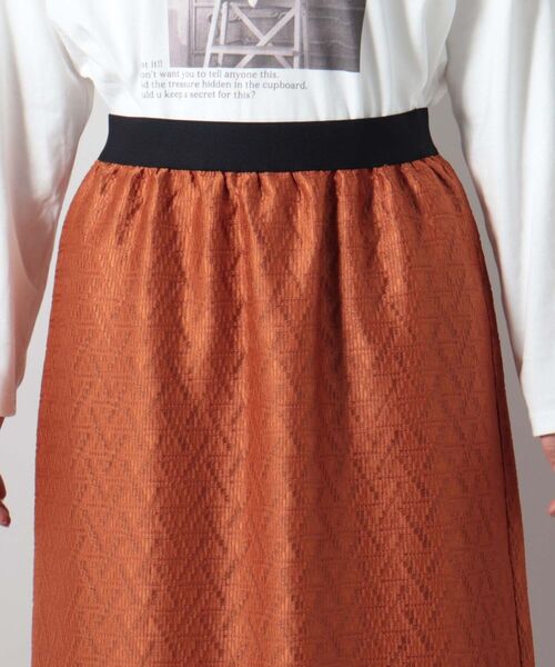fredy couleur（フレディクルール）の「ジオメトリックレース タイトスカート（スカート・レディース・ネイビー/レンガ・38）」の19枚目の写真