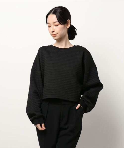 KOBE LETTUCE（コウベレタス）の「キルティングスウェットトップス（スウェット・レディース・ブラック/グリーン/アイボリー・FREE）」の11枚目の写真