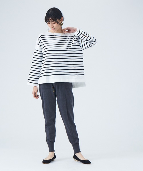 Abahouse Devinette（ドゥヴィネット）の「【JILKY】ニットジョガーパンツ（その他パンツ・レディース・ベージュ/オレンジ/チャコールグレー・フリー）」の8枚目の写真