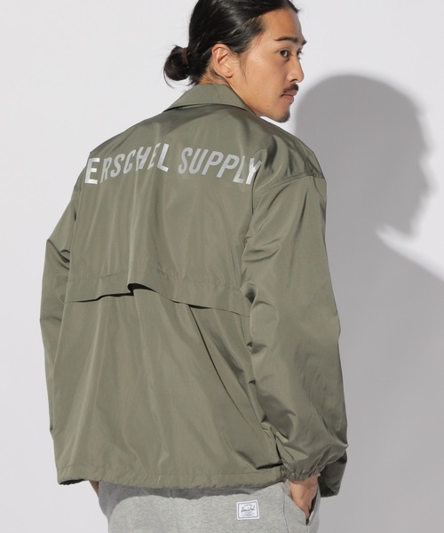 M ) HERSCHEL SUPPLY  ハーシェルサプライ コーチジャケット Herschel Supplyハーシェルサプライ ナイロンコーチジャケットM