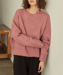 titivate | ｸﾙｰﾈｯｸｼﾝﾌﾟﾙゆるﾆｯﾄ(ニット/セーター)