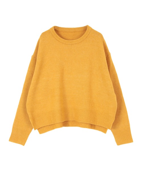 titivate（ティティベイト）の「ｸﾙｰﾈｯｸｼﾝﾌﾟﾙゆるﾆｯﾄ（ニット/セーター・レディース・ライトピンク/ピンク/イエロー/グレイッシュベージュ・S/M）」の20枚目の写真