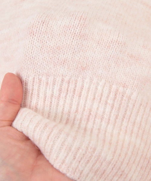 titivate（ティティベイト）の「ｸﾙｰﾈｯｸｼﾝﾌﾟﾙゆるﾆｯﾄ（ニット/セーター・レディース・ライトピンク/ピンク/イエロー/グレイッシュベージュ・S/M）」の19枚目の写真
