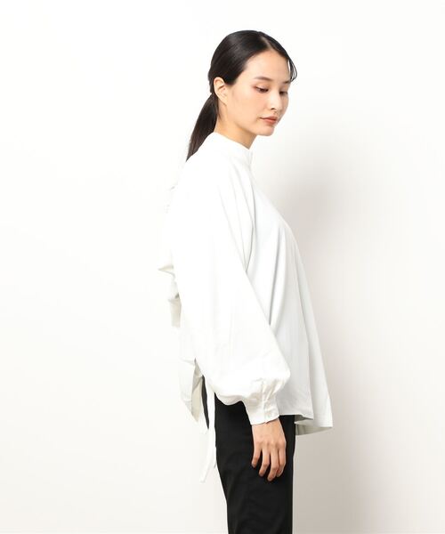 STYLEMIXER(スタイルミキサー)の「2WAYギャザーストリングトップ(シャツ/ブラウス・レディース・ホワイト/スモークピンク/ブラック・FREE)」の20枚目の写真