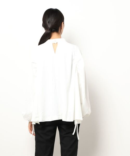 STYLEMIXER(スタイルミキサー)の「2WAYギャザーストリングトップ(シャツ/ブラウス・レディース・ホワイト/スモークピンク/ブラック・FREE)」の13枚目の写真