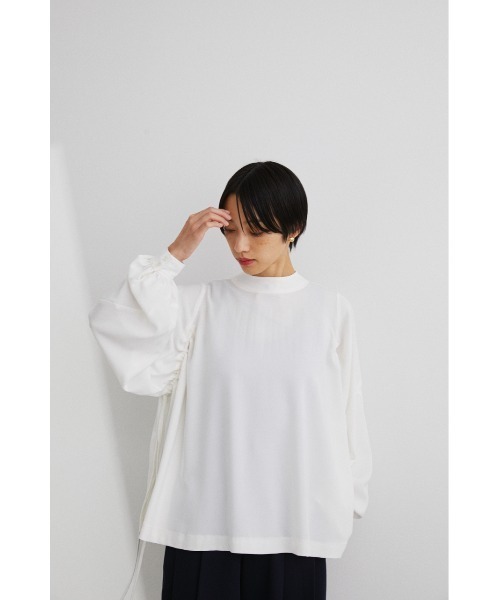 STYLEMIXER(スタイルミキサー)の「2WAYギャザーストリングトップ(シャツ/ブラウス・レディース・ホワイト/スモークピンク/ブラック・FREE)」の17枚目の写真