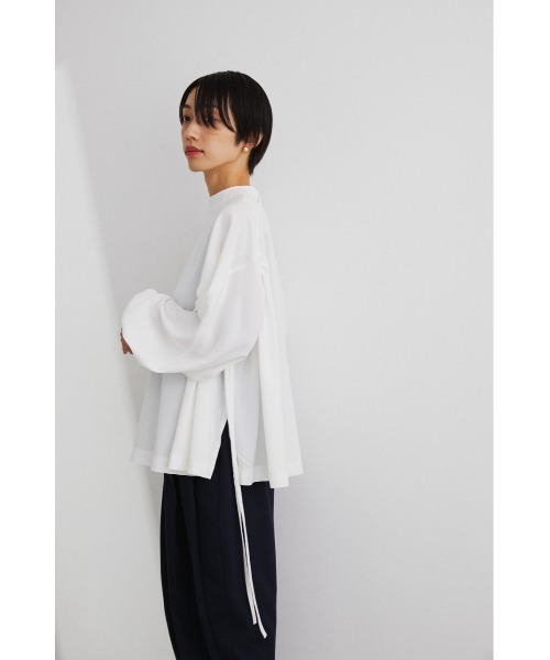 STYLEMIXER(スタイルミキサー)の「2WAYギャザーストリングトップ(シャツ/ブラウス・レディース・ホワイト/スモークピンク/ブラック・FREE)」の10枚目の写真