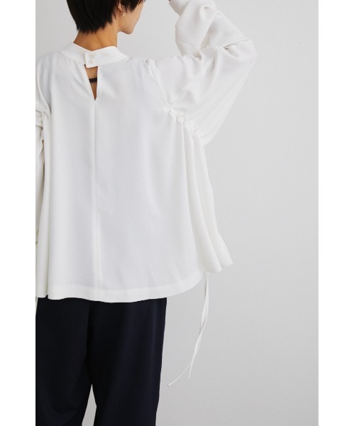 STYLEMIXER(スタイルミキサー)の「2WAYギャザーストリングトップ(シャツ/ブラウス・レディース・ホワイト/スモークピンク/ブラック・FREE)」の21枚目の写真