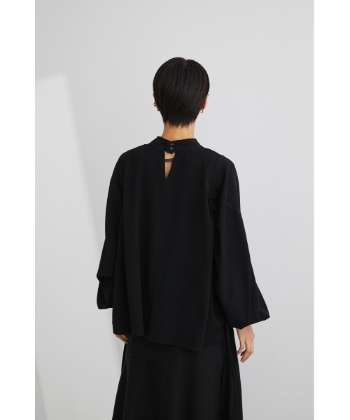 STYLEMIXER(スタイルミキサー)の「2WAYギャザーストリングトップ(シャツ/ブラウス・レディース・ホワイト/スモークピンク/ブラック・FREE)」の5枚目の写真