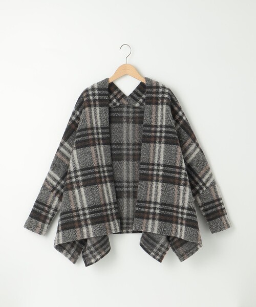 SHARE PARK(シェアパーク)の「〈MAPEL〉イタリアンエアリードルマンカーディガン(カーディガン/ボレロ・レディース・グレー系4/ネイビー系4・1)」の2枚目の写真