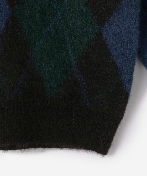 GYMPHLEX(ジムフレックス)の「Gymphlex | アーガイルVネックニットプルオーバー WOMEN(ニット/セーター・レディース・ブラウン系その他/ブルー系その他5・12)」の15枚目の写真