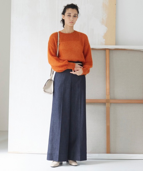 ANAYI モヘヤラメ タックスリーブ プルオーバー ANAYI モヘヤラメ タックスリーブ プルオーバー - メルカリ