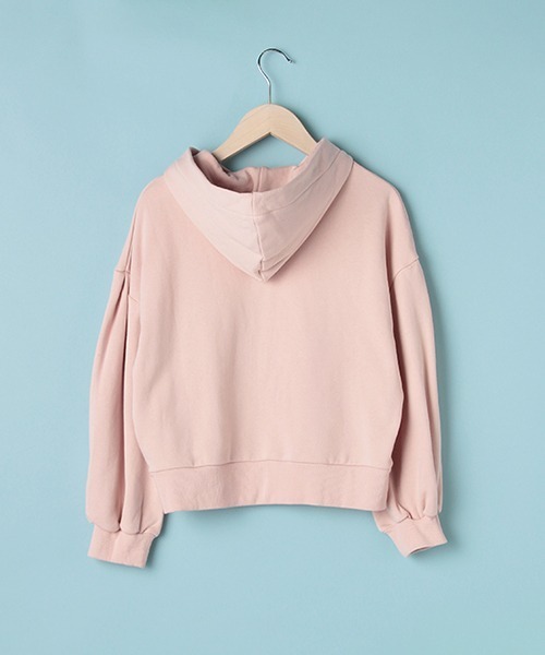 Lindsay(リンジィ)の「ワンポイント刺しゅうボリュームZIPパーカ【PTPR】(パーカー・キッズ・ブラウン/ピンク/エメラルド・S/M/L)」の8枚目の写真