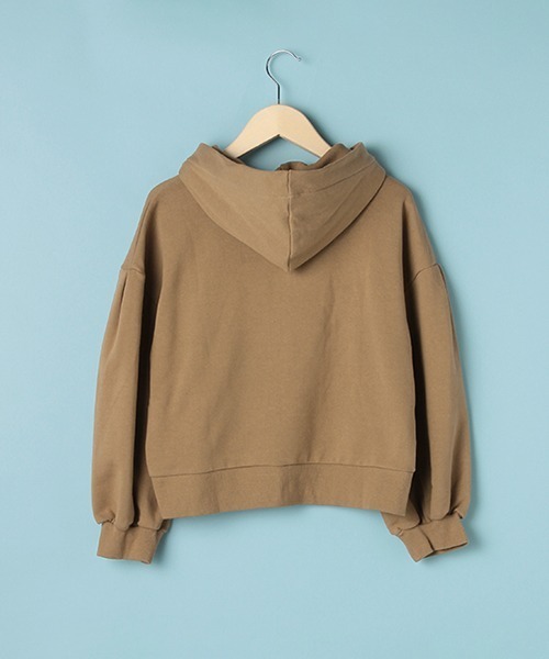 Lindsay(リンジィ)の「ワンポイント刺しゅうボリュームZIPパーカ【PTPR】(パーカー・キッズ・ブラウン/ピンク/エメラルド・S/M/L)」の9枚目の写真