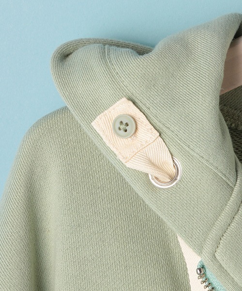 Lindsay(リンジィ)の「ワンポイント刺しゅうボリュームZIPパーカ【PTPR】(パーカー・キッズ・ブラウン/ピンク/エメラルド・S/M/L)」の13枚目の写真