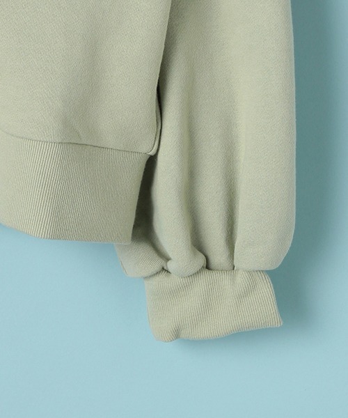 Lindsay(リンジィ)の「ワンポイント刺しゅうボリュームZIPパーカ【PTPR】(パーカー・キッズ・ブラウン/ピンク/エメラルド・S/M/L)」の14枚目の写真