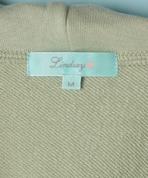 Lindsay(リンジィ)の「ワンポイント刺しゅうボリュームZIPパーカ【PTPR】(パーカー・キッズ・ブラウン/ピンク/エメラルド・S/M/L)」の15枚目の写真