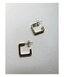 ulu | Square small hoop Pierce(ピアス(両耳用))