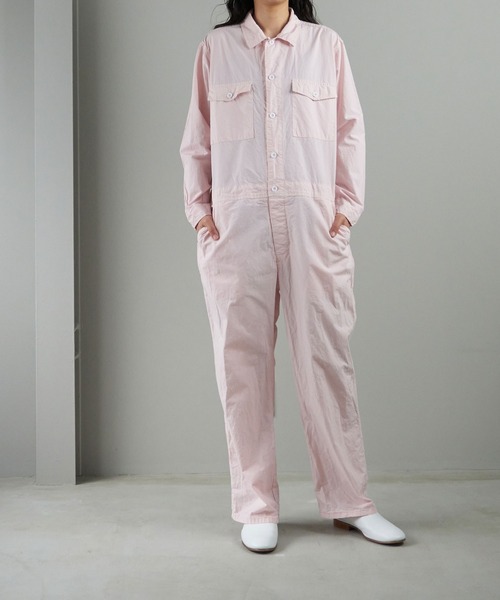 note et silence （ノートエシロンス）の「◇【 AMB100貨 】Boiler suits（つなぎ/オールインワン・レディース・ピンク・S）」の2枚目の写真