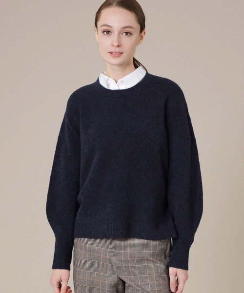 MACKINTOSH LONDON(マッキントッシュ ロンドン)の「スフレウールニットプルオーバー(ニット/セーター・レディース・ネイビー/オフホワイト/グレー系その他2・40/38)」の3枚目の写真