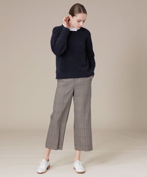 MACKINTOSH LONDON(マッキントッシュ ロンドン)の「スフレウールニットプルオーバー(ニット/セーター・レディース・ネイビー/オフホワイト/グレー系その他2・40/38)」の6枚目の写真