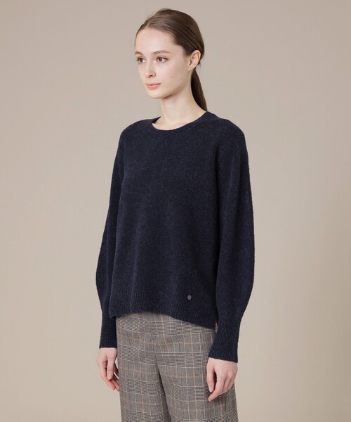 MACKINTOSH LONDON(マッキントッシュ ロンドン)の「スフレウールニットプルオーバー(ニット/セーター・レディース・ネイビー/オフホワイト/グレー系その他2・40/38)」の7枚目の写真