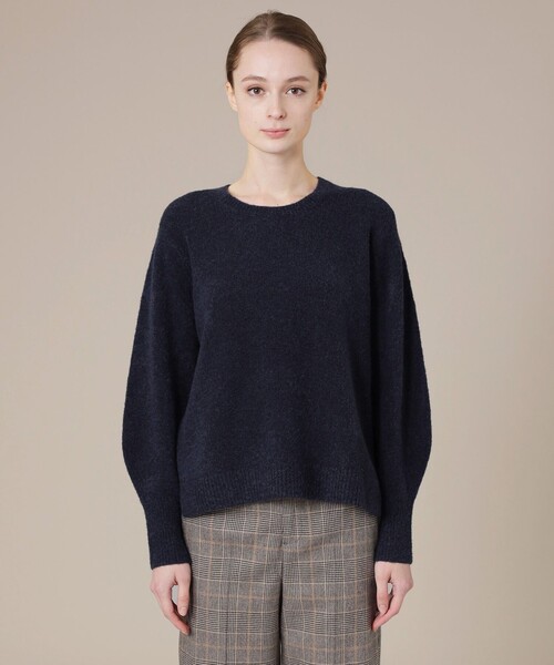 MACKINTOSH LONDON(マッキントッシュ ロンドン)の「スフレウールニットプルオーバー(ニット/セーター・レディース・ネイビー/オフホワイト/グレー系その他2・40/38)」の8枚目の写真