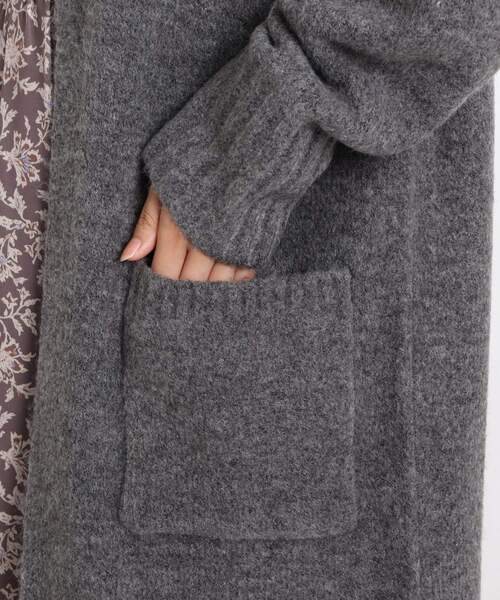 grove(グローブ)の「◆【S-LL】ふんわりニットロングカーディガン(カーディガン/ボレロ・レディース・アイボリー/ナチュラル/グレー系その他・02/03/04/01)」の9枚目の写真