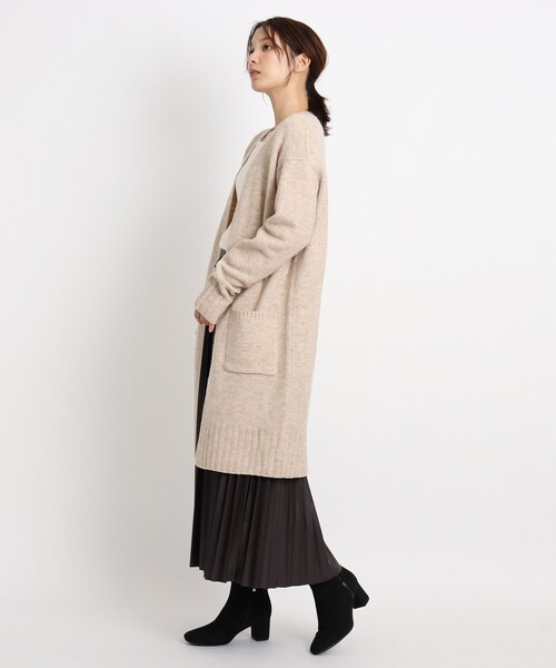 grove(グローブ)の「◆【S-LL】ふんわりニットロングカーディガン(カーディガン/ボレロ・レディース・アイボリー/ナチュラル/グレー系その他・02/03/04/01)」の13枚目の写真