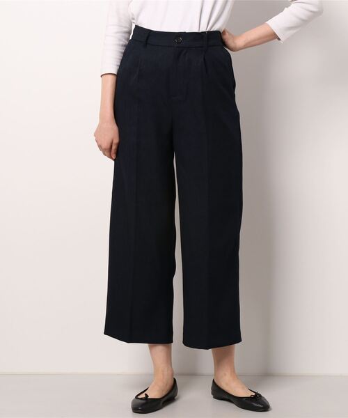 Te chichi TERRASSE（テチチテラス）の「ヘリンボーンワイドパンツ（その他パンツ・レディース・ブラウン/ネイビー・ﾌﾘ-）」の2枚目の写真