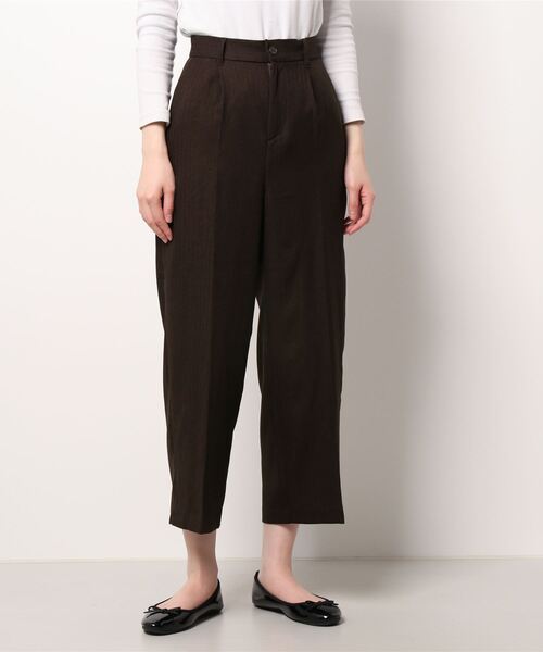 Te chichi TERRASSE（テチチテラス）の「ヘリンボーンワイドパンツ（その他パンツ・レディース・ブラウン/ネイビー・ﾌﾘ-）」の5枚目の写真