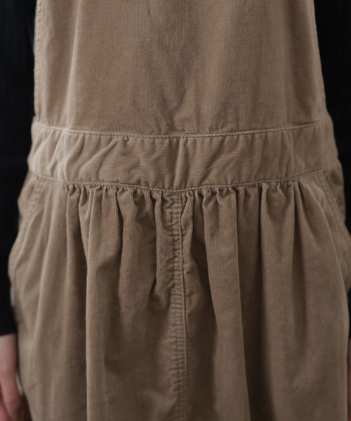 ElegChic（エレグシック）の「ストレッチコーデュロイジャンパー スカート （スカート・レディース・ブラック/ベージュ・4L/L/XL/XXL/M）」の13枚目の写真