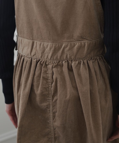 ElegChic（エレグシック）の「ストレッチコーデュロイジャンパー スカート （スカート・レディース・ブラック/ベージュ・4L/L/XL/XXL/M）」の18枚目の写真