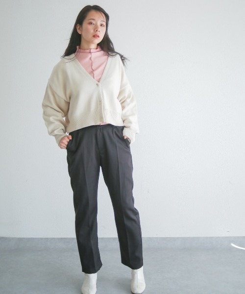 spoon store（スプーンストア）の「サイドスリットカラースラックス（スラックス・レディース・ブラック/オレンジ/グリーン・フリー）」の6枚目の写真