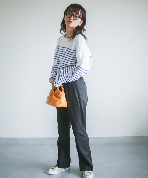 spoon store（スプーンストア）の「サイドスリットカラースラックス（スラックス・レディース・ブラック/オレンジ/グリーン・フリー）」の19枚目の写真