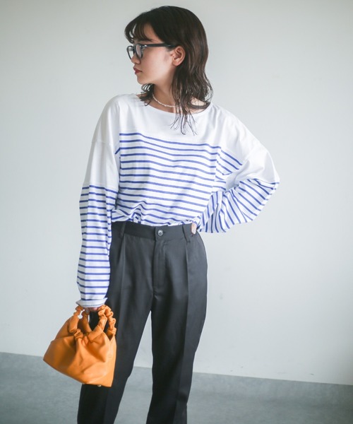 spoon store（スプーンストア）の「サイドスリットカラースラックス（スラックス・レディース・ブラック/オレンジ/グリーン・フリー）」の11枚目の写真