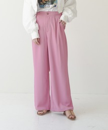 Lull | 【Lull / ルル】サイドベルトハイウエストタックスラックス(スラックス)