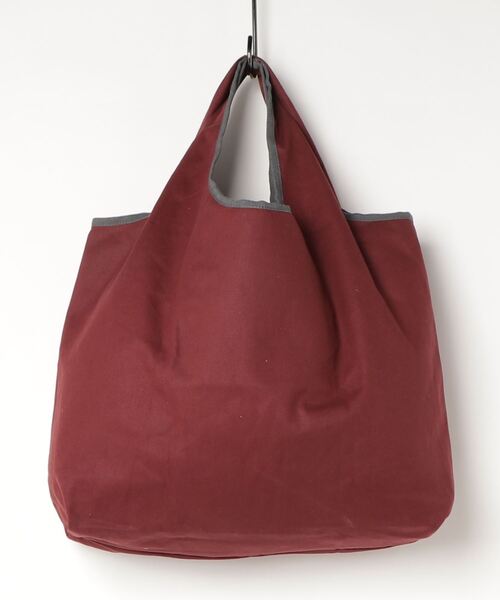 UNIVERSAL OVERALL（ユニバーサルオーバーオール）の「UNIVERSAL OVERALL/リバーシブルトートバック UVO-044（エコバッグ/サブバッグ・メンズ・ホワイト/ブラック/ベージュ/オフホワイト/イエロー/オレンジ/グリーン/バーガンディー・ONESIZE）」の9枚目の写真