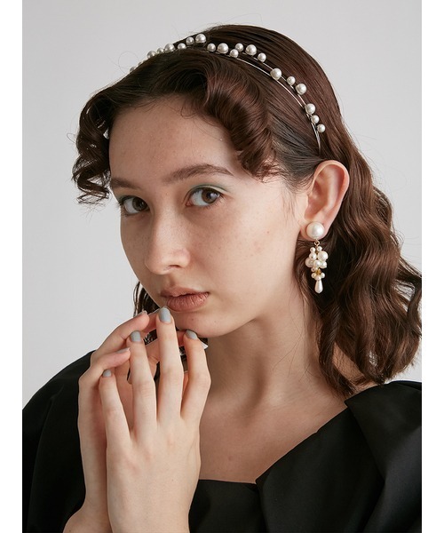 FURFUR（ファーファー）の「パールカチューシャ（カチューシャ・レディース・シルバー・FREE）」の3枚目の写真