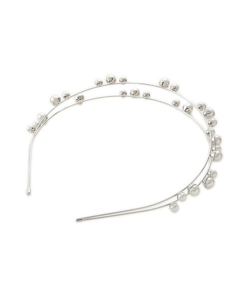 FURFUR（ファーファー）の「パールカチューシャ（カチューシャ・レディース・シルバー・FREE）」の4枚目の写真