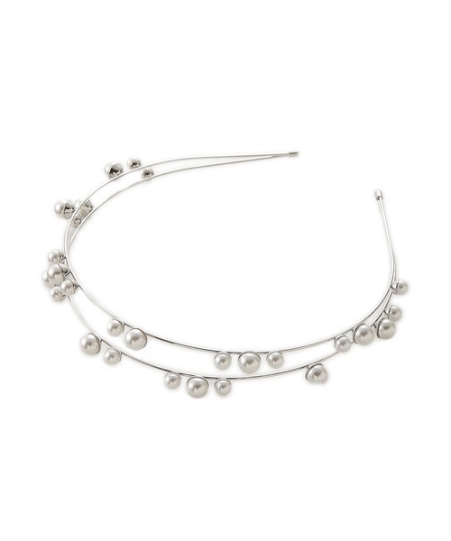 FURFUR（ファーファー）の「パールカチューシャ（カチューシャ・レディース・シルバー・FREE）」の6枚目の写真