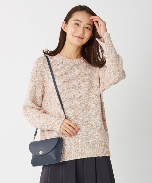J.PRESS(ジェイプレス)の「ミックスカラーファンシー ニット(ニット/セーター・レディース・ベージュ系/イエロー系/オレンジ系・MEDIUM/LARGE)」の4枚目の写真