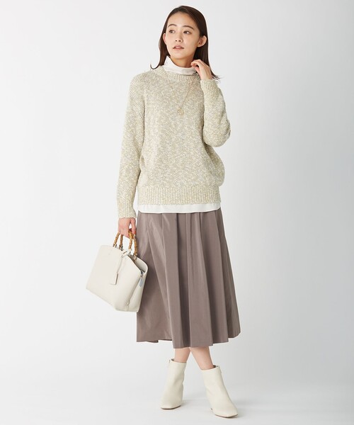 J.PRESS(ジェイプレス)の「ミックスカラーファンシー ニット(ニット/セーター・レディース・ベージュ系/イエロー系/オレンジ系・MEDIUM/LARGE)」の7枚目の写真