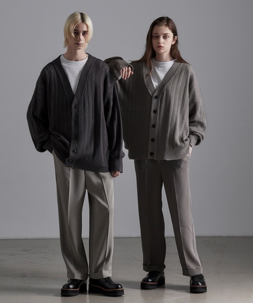 Loose/ルース（ルース）の「ボリュームスリーブ シアーメッシュカーディガン（カーディガン/ボレロ・メンズ・チャコールグレー/アッシュグレー/ブルー系その他/グリーン/パープル・S/M/L）」の20枚目の写真