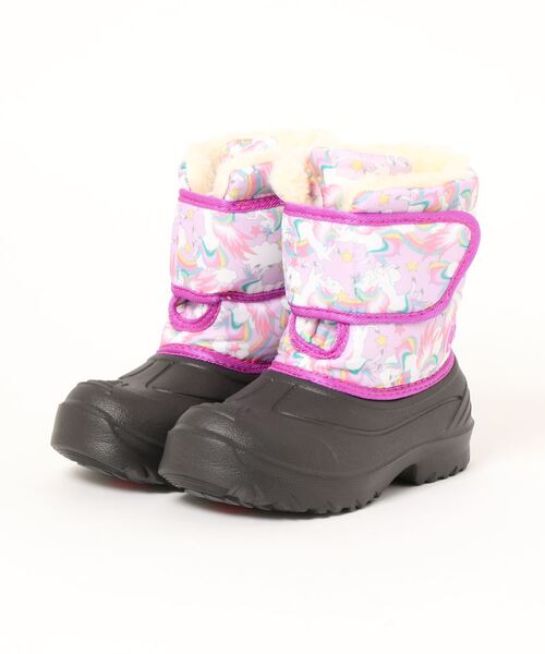 Parade（パレード）の「【防水】軽量防寒ブーツ　FKR-072【スノーブーツ】（ブーツ・キッズ・ブラック/グリーン/ラベンダー/ブラック×ピンク・16.0cm/17.0cm/18.0cm/19.0cm）」の4枚目の写真