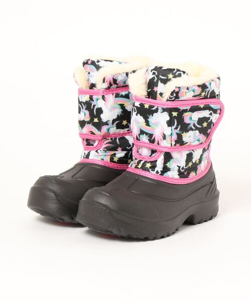 Parade（パレード）の「【防水】軽量防寒ブーツ　FKR-072【スノーブーツ】（ブーツ・キッズ・ブラック/グリーン/ラベンダー/ブラック×ピンク・16.0cm/17.0cm/18.0cm/19.0cm）」の2枚目の写真