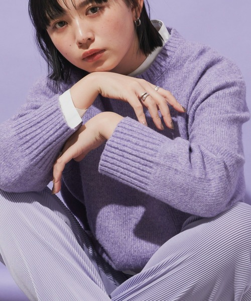 Aunt Marie's（アントマリーズ）の「ストライプバイカラーパンツ / セルフカット可能（その他パンツ・レディース・パープル/ブラック/ブルー/ピンク・FREE）」の21枚目の写真